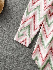 女士长袖全印花休闲阿拉伯风格上衣 - 彩色 - 查看 6