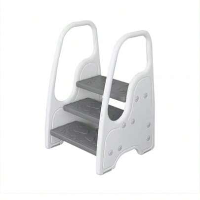 Toddler Step Stool 3-Tier Step Ladder With Safety Handles Non-Slip Pedal Detachable Top Pedal Standing Tower For Toilet Potty Training Bathroom Sink Kitchen Counter