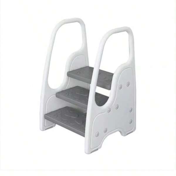 Toddler Step Stool 3-Tier Step Ladder With Safety Handles Non-Slip Pedal Detachable Top Pedal Standing Tower For Toilet Potty Training Bathroom Sink Kitchen Counter
