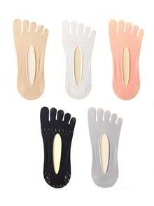 10 Pairs Women's Toe Socks, New Women's Toe Socks, Finger Socks For Women, No Show Low Cut Five Toe Compression Toe Socks - Multicolor - View 7