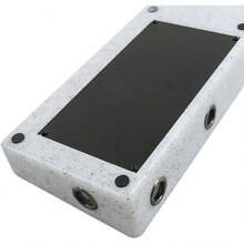 Tbest Tablero de Pedales de Efectos de Guitarra, Material de PE Tablero de Pedales de Efectos de Guitarra de Gran Tamaño Fácil Instalación con Fuente de Alimentación Espacio () - Diseño de mármol blanco - Ver 5