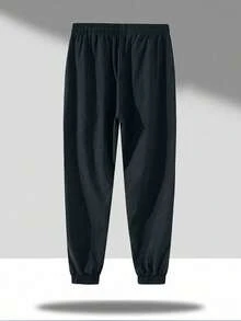 1pc Tween Boys Outdoor Casual Sports Loose Drawstring Pants - Grey - View 2
