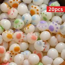 Yiwu Qiyou Accessories Co., LTD 20颗/套 时尚猫爪形珠子，适合女性DIY首饰制作 - 彩色 - 查看 10