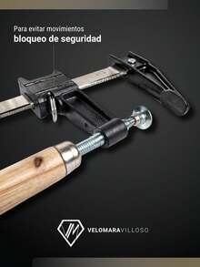 Prensa Sargento Carpinteria Madera Acero 6 In Tipo F 4 Pzs - Gris - Ver 5