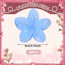 2012年2月6日 女士花朵爪夹，简约发饰，适合海滩度假，发夹 - 白色 - 查看 22