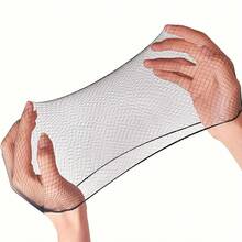 50/100 Peças Rede Elástica Invisível para Coque de Cabelo, Tela Marrom de 20 Polegadas, Adequada para Bailarinas, Penteados de Peruca e Dormir - Design Minimalista Elegante, Acessórios de Balé, Rede para Coque de Dança, Rede de Peruca Ultra-Fina, Rede Elástica para Coque, Rede Invisível para Aeromoça, Conjunto de Ferramentas de Penteado, Kit de Ferramentas de Penteado, Acessórios de Cabelo para Casa, Verão, Férias, Viagem, Festival, Aniversário - Multicolorido - Visão 4