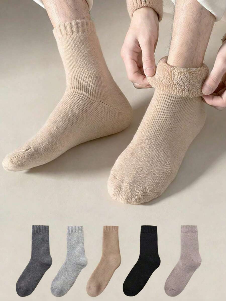 2 Pairs New Winter Warm Women's Socks, Thick Merino Wool Socks, Cold-Proof Snow Socks, Christmas Gift - Mouldless - View 1