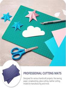 Thảm cắt tự phục hồi dày A2/A3/A4/A5, thảm cắt xoay chống trượt hai mặt, tấm bảo vệ lưỡi dao, thích hợp cho thủ công mỹ nghệ, may vá, làm sổ lưu niệm, DIY, làm sách thủ công, làm mô hình, các dự án cắt vải chính xác. - thớt - Xem 4