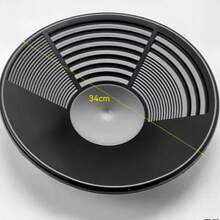 专业加厚大号淘金盘，便携式小河淘金筛盘