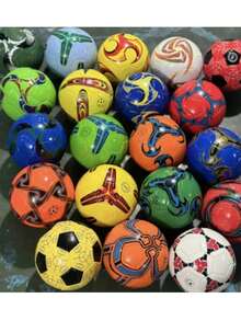Balon varios colores, corte octagonal, costurado a maquina para mantener la forma y calidad durante el rebote,  Balones Al Azar talla 26, Balón de Fútbol Soccer #5, - Multicolor - Ver 2