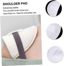 Anneome 4 Pares Hombreras Antideslizantes De Esponja Para Mujeres Almohadillas Adhesivas Transpirables Para Realzar Hombros En Camisas Trajes Y Suéteres - 1 - Ver 4
