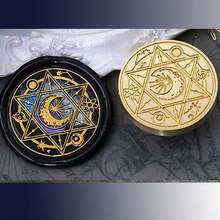 BAOFALI 1pc Magical Space Wax Seal Stamp, 25mm, Detachable Brass Head, No Handle, Classic Wax Seal Stamp For Decorating Cards, Envelopes, Invitations, Packages. Wax Seal Stamp Head - Wedding Invitation Wax Seal - Gift Packaging Wax Seal Stamp - one-size - View 17
