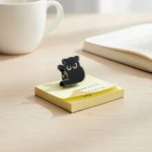 1 pieza/8 piezas Clips de gato negro de dibujos animados lindos | Clips de acrílico PP de alta definición de doble cara, para sujetar papeles y sellar bolsas de embalaje - Multicolor - Ver 8