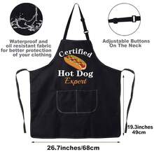 JNIAP Hot Dog Apron With Pockets Hot Dogs Lover Gifts Hot Dogs Chef Apron Fast Food Apron Hot Dog Maker Aprons,HotDogExpert - HotDogExpert - View 3