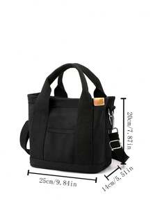 Bolso de lona de lujo minimalista y elegante