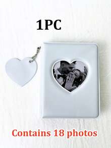1本18页定制迷你相册，18/36格PVC迷你相册，带链条，黑/白/粉可选，透明口袋相册，可装卡片、照片，适合周年纪念、婚礼、纪念品、小饰品等。 - 愛心相簿 - 查看 16