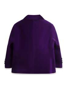 小男孩天鹅绒西装外套，高领正装夹克，适合儿童日常穿着、节日庆典、派对礼服、生日、圣诞套装、婚礼