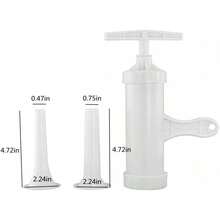 Manual Sausage Maker With Pork Intestine Funnel And Mutton Intestines Funnel, Meat Sausage Stuffer Filler Hand Operated Salami Maker - 1 - 查看 4