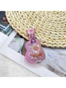 1件套亚克力花朵发夹 - 郁金香、百合、玫瑰发饰，创意独特绿叶发夹，可爱银杏叶发圈装饰，优雅发爪，女士发爪，休闲发夹，优雅发爪夹 - 彩色 - 查看 15