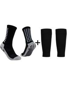 2件套青少年足球运动服，包括1双中筒防滑运动腿套和1双长腿套，采用涤纶针织面料，适合12岁及以上男孩女孩户外运动。 - 彩色 - 查看 14