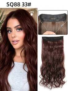 万圣节主题深棕色至栗棕色隐形透明Remy鱼线接发 - 彩色 - 查看 20