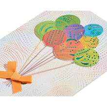 Papyrus Birthday Card ()(Bright and Happy Wishes) - Multicolor - Ver 5