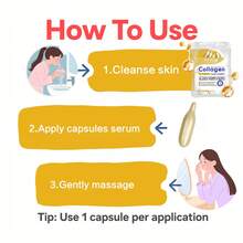 30粒/包 胶原蛋白紧致胶囊精华，保湿，柔滑肌肤，蕴含植物来源角鲨烷、视黄醇、维生素E深层补水精华（0.4克 x 30粒） - 白色 - 查看 11