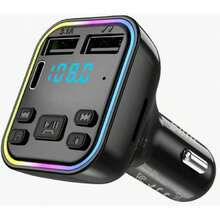 Cargador USB para Auto, transmisor de radio. CC032 - Negro - Ver 1