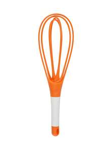 1pc Rotary Egg Beater, 2-In-1 Collapsible Balloon & Flat Whisk, Kitchen Tool, Manual Egg Whisk, Kitchen Gadgets, Cake Cream Beater & Dough Mixer, Baking Tool, Kitchen Accessories, Home Kitchen Supplies - Multicolor - View 13