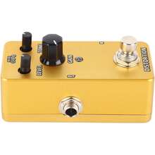 Pedal de Sonido de Guitarra Eléctrica Pedal de Efectos de Guitarra Eléctrica, Pedal de Efecto de bajo de Guitarra para Grabación deúsica Loopers y Samplers (Distorsión dorada) - 1 - Ver 6