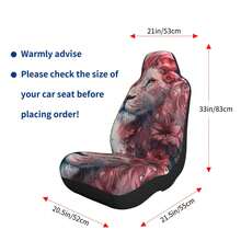 Bộ 1 bộ bọc ghế ô tô toàn diện họa tiết sư tử hoa hồng trên nền trắng, phù hợp cho mọi mùa, chất liệu vải, phù hợp với nhiều dòng xe, bảo vệ toàn diện. - Một cỡ - Xem 5