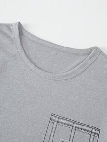 男士轻薄睡衣套装（两件套），短袖短裤，格子条纹短袖短裤休闲家居服套装