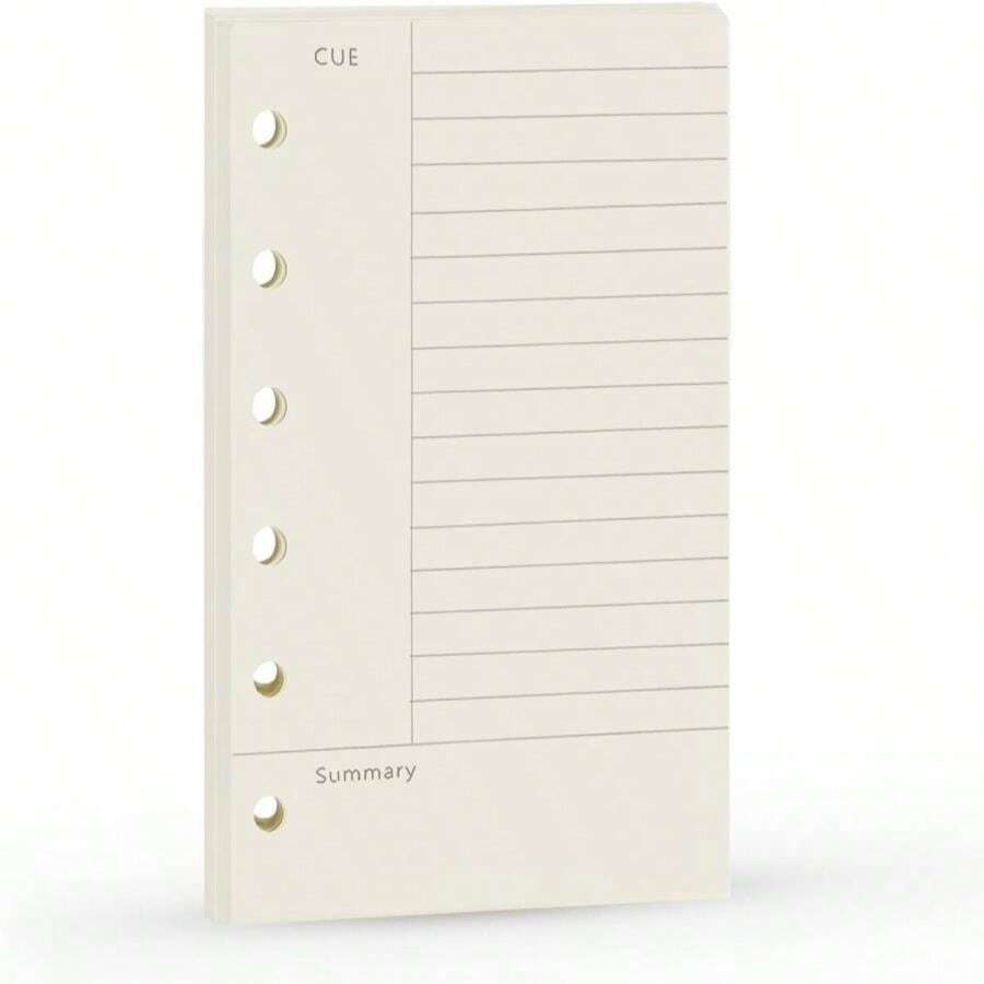 A7 Cornell Design Planner Refill 6 Holes Notebook Binder Refills, A7 College Rule Note Linned Planner Inserts For Filofax 100gsm Paper Pocket Size, 4.84 X 3.23'', Harphia - ColorC - View 1