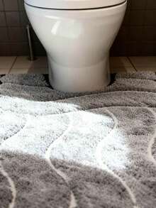 2 PCS TAPETE DE MICROFIBIBRA 50x80com 50x60ucm - Cinza Claro - Visão 4