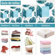 PZW-Bolsas de Almacenamiento de Vacío 12 Pcs Bolsas al Vacio Ropa para Viaje Reutilizables Bolsas de Compresión con Bomba Vacio Eléctrica Ahorro Espacio para Guardar Cobijas Edredones8766 - Hojasdemonstera12unidades - Ver 4