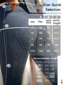 Women's High Waist Elastic Riding Pants, Full Silicone Tight-Fitting Stretch Slim, Silicone Grip, Elastic Polyester Fiber, With Side Pockets, Suitable For Spring/Summer Riding - Navy Blue - View 3