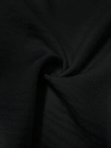 HUTENER 女士优雅性感方领吊带拼色度假迷你连衣裙，黑色，春夏 - 黑色 - 查看 6