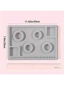 1件装植绒珠板，适用于DIY手链项链串珠首饰制作收纳托盘设计工艺测量工具配件