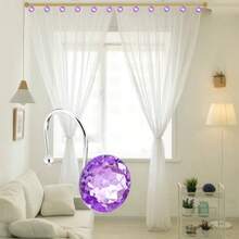 12 ganchos de cortina de ducha para baño acero inoxidable resistente a la oxidación anillos de cortina de ducha para cortinas de ducha ropa toallas etc. - Morado - Ver 7