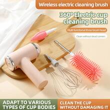 OBOVAY 1个家用手持式三速电动打蛋器，无线充电，小型自动可调齿轮打蛋器，800mAh - 彩色 - 查看 3