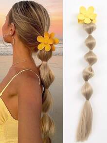 1 Pc 18-Inch Wig Lantern Bubble Ponytail With Clips, Suitable For Women - Multicolor - View 17