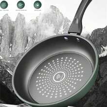 24cm/9.45inch Nonstick Frying Pan, 1pc, Thick Bottom, Crystal Diamond Coating, Suitable For Omelette, Cooking On Gas Stove, Induction Cooktop, New Model - Green - View 12