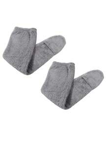 1 Pair Thick Down Leg Warmers, Knee Pads, Long Tube Floor Socks And Foot Warmers - Multicolor - View 16