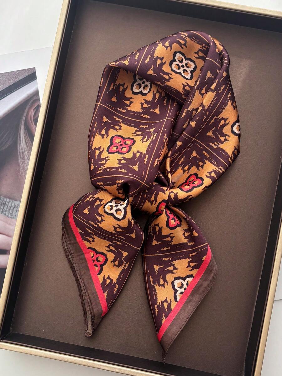 1 chiếc khăn bandana in họa tiết hạt điều, có thể dùng làm băng đô hoặc khăn quàng cổ, thích hợp sử dụng hàng ngày. - Nhiều màu - Xem 1