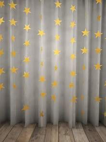 1 Bộ 4m Dây trang trí hình ngôi sao vàng, Dây hoa ngôi sao - Banner giấy bóng, Phông nền hoa dây ngôi sao lấp lánh, Thích hợp cho tiệc chủ đề ngôi sao, đám cưới, Ngày Valentine, tiệc sinh nhật, Phông nền lễ hội lấp lánh cho lễ tốt nghiệp, tiệc mừng em bé, trang trí tiệc sinh nhật, tựu trường, Ngày Valentine - Nhiều màu - Xem 3