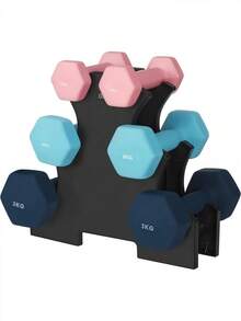 Một cặp tạ tay mờ nhiều màu, tạ tay bằng gang đúc nguyên khối, thiết bị tập thể dục tại nhà, tạ tay nhúng nhựa, phòng tập thể dục tại nhà, thể dục, thiết kế nhỏ gọn, tạ cố định, chất liệu chắc chắn, thể dục lâu dài, thiết bị tập thể dục, tạ tập, dành cho người tập thể dục tại nhà, người đam mê thể dục - Nhiều màu ngẫu nhiên - Xem 2