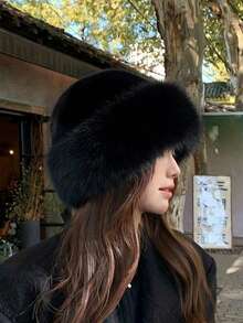 1顶冬季保暖内衬帽子，户外渔夫帽，加厚保暖时尚冬季护耳蒙古帽度假装