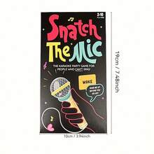The Mic Karaoke Board Game For Kids & Family - 2-10 Player Party Game With 125 Song Lyrics Cards, Microphone Ccessory & Music Note Tokens - Hilarious Singing Competition For Birthday Parties, Game Nights (Ges 8+) - thứ hai - Xem 2