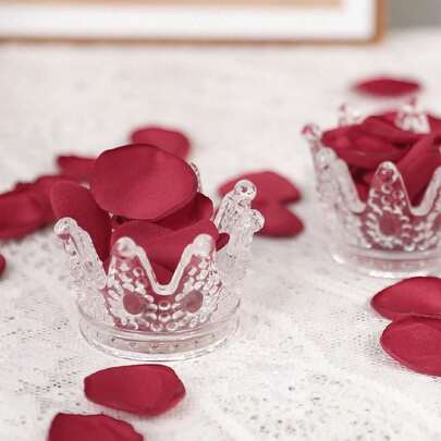 500/200/100 Pieces Of Champagne Gold Silk Rose Petals, Realistic Texture, Perfect For Weddings, Bridal Showers, Wedding Flower Basket, Aisle Flower, Table Decoration, Party Confetti, Bridal Party, Romantic Evening Decoration - Versatile Burgundy Material, Suitable For Party Decoration And Romantic Gifts, Wedding Decoration