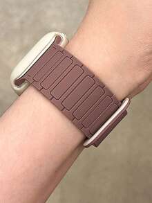 Bộ 1 dây đeo đồng hồ silicon khóa từ hai màu + hộp đựng, phù hợp với đồng hồ 46mm 38mm 40mm 41mm 42mm 44mm 45mm 49mm, dây đeo màu kẹo dễ thương kèm hộp bảo vệ, tương thích với các dòng Series 11 10 9 8 7 6 5 SE Ultra 2 - Màu Lilac Tím - Xem 6